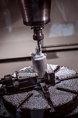 Image showing Metalworking CNC milling machine.