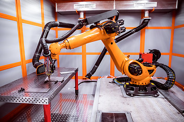 Image showing Fibre laser robotic remote cutting system