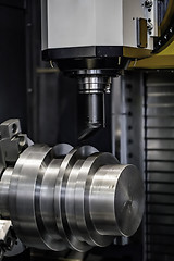 Image showing Metalworking CNC milling machine.