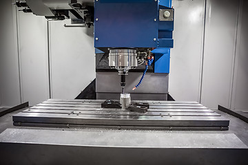 Image showing Metalworking CNC milling machine.