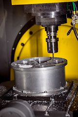 Image showing Metalworking CNC milling machine.