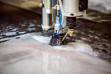 Image showing CNC water jet cutting machine