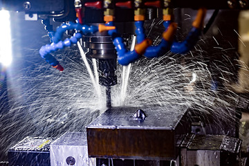 Image showing Metalworking CNC milling machine.