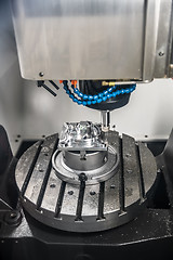 Image showing Metalworking CNC milling machine.