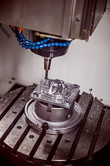 Image showing Metalworking CNC milling machine.