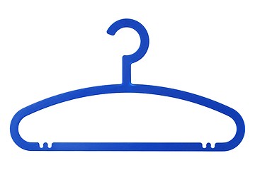 Image showing Plastic hanger on white