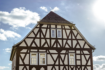 Image showing Historical half-timbered house 