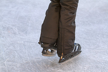 Image showing Child on an ice rink