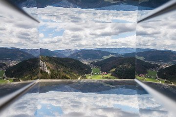 Image showing Amazing viewpoint on Hausstein mountain in Austria