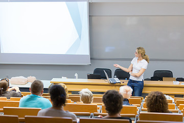 Image showing Instructor teaching first aid cardiopulmonary resuscitation workshop.