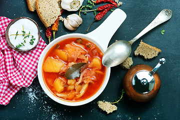 Image showing soup with beet