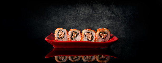 Image showing Rolls with tuna