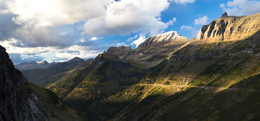 Image showing Going to the Sun Highway Logan Pass Glacier National Park