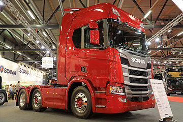 Image showing Red Next Generation Scania R500 Truck on Kuljetus 2017