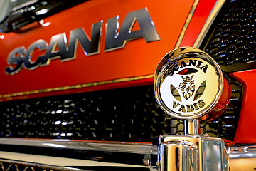 Image showing Grille Guard Detail on Scania Super Truck