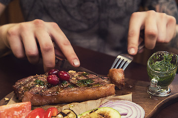 Image showing grilled beef steak