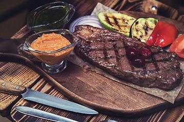 Image showing grilled beef steak