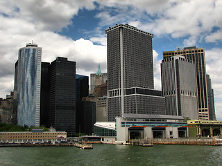 Image showing Sky-scrapers viewed from water
