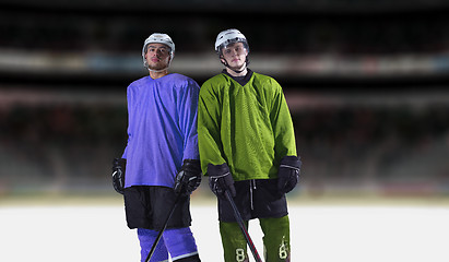 Image showing ice hockey sport players