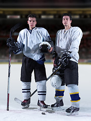 Image showing ice hockey sport players