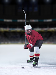 Image showing ice hockey player in action