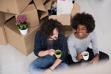 Image showing Relaxing in new house