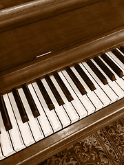 Image showing Chocolate color classical piano