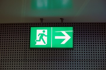 Image showing Emergency Exit Sign