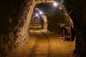 Image showing Old Mine Tunnel