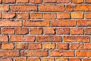 Image showing Brick Wall Closeup