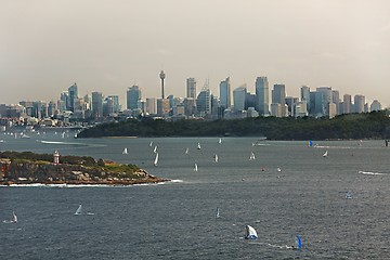 Image showing Sydney city view from North Head