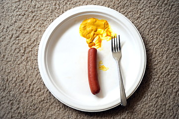 Image showing Hot dog and mustard.