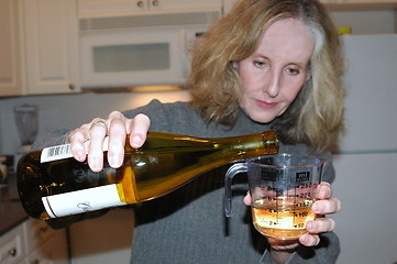 Image showing Cooking with wine.