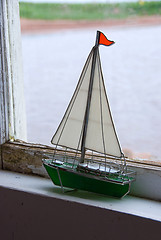 Image showing Glass Sailboat