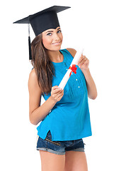 Image showing Student teen girl 