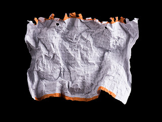 Image showing Crumpled white sheet of paper