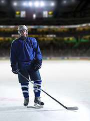 Image showing hockey player portrait