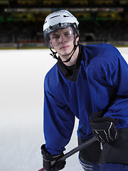 Image showing ice hockey player in action