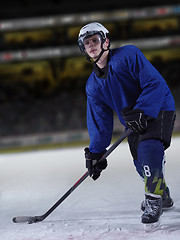 Image showing ice hockey player in action