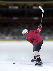 Image showing ice hockey player in action