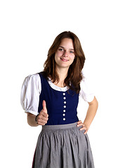 Image showing woman in dirndl