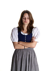 Image showing woman in dirndl