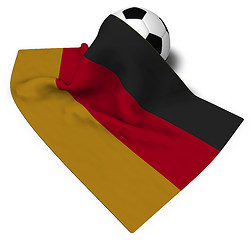 Image showing soccerball and flag of germany - 3d rendering