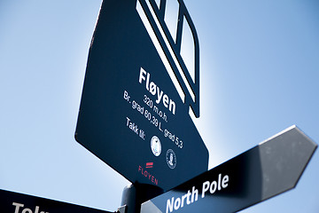 Image showing Fløien Sign