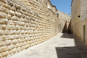 Image showing Dormition Abbey on the Mount Zion