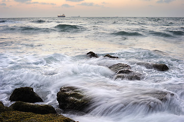 Image showing Mediterranean Coast Israel