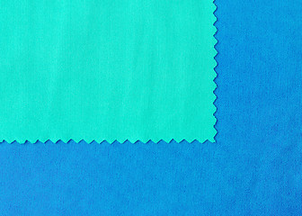 Image showing Green And Blue Textile Background