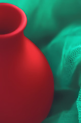 Image showing Abstract Green And Red Background