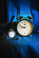 Image showing Antique Watch And Alarm Clock