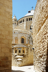 Image showing Dormition Abbey on the Mount Zion